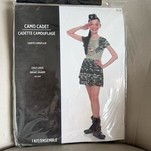 Camo Cadet Costume for Kids Size Large 8-10 
Halloween Party